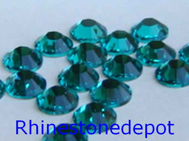 18 pieces 34ss BLUE ZIRCON Swarovski Rhinestones