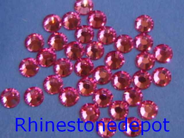 18 pieces 34ss  ROSE Preciosa Viva HOTFIX Rhinestones