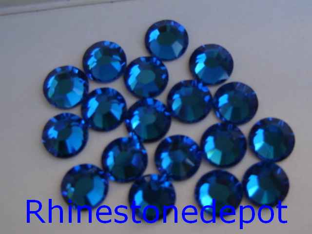 72 pieces 20ss CAPRI BLUE Swarovski HOTFIX Rhinestones