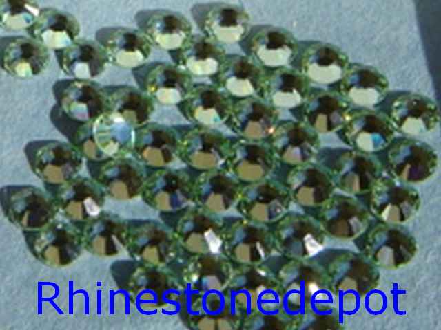 144 pieces 16ss CHRYSOLITE Swarovski HOTFIX Rhinestones