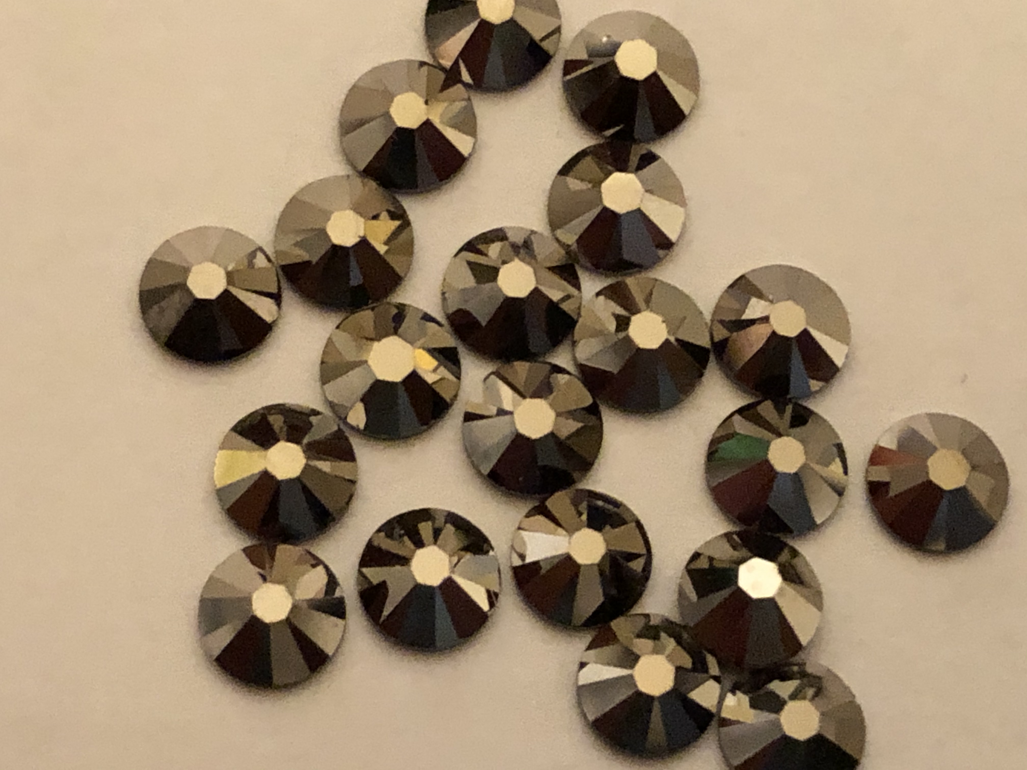 72 pieces 20ss CRY STARLIGHT GOLD Preciosa Maxima Rhinestones