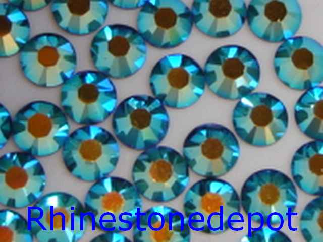 144 pieces 12ss JET AB Preciosa Maxima  Rhinestones